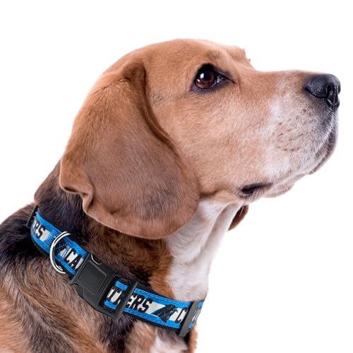 Pets First NFL Carolina Panthers Licensed PET COLLAR, Extra Large - Heavy-Duty, Strong, and Durable Dog Collar. Available in 31 Football Teams and 4 Sizes - color: Carolina Panthers, size: Extra Large