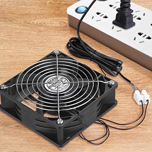 EC 120mm x 38mm Muffin Fan AC 110V 120V Axial Cooling | Ball Bearing, Small 4 inch High Airflow for Electronic Cabinet Server Case Greenhouse Ventilation Exhaust Projects - style: 120mm x 38mm