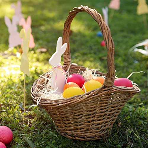 PEVOGON White Easter Grass Filler Paper Shreds for Easter Basket Gift Packaging Filling Egg Stuffer Party Supplies Decoration, 200G - color: White