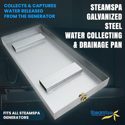 Component Series 21x10x2 Inch Galvanized Steel Rectangular Water | Safely Drains Away All The Collected, Built Fit Generators Access Funneled, Standard Pan With Full 0, 75 Fitting