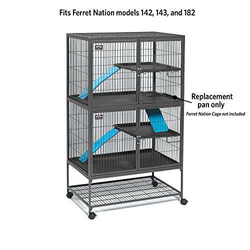 MidWest Homes for Pets 143PAN Replaement Pan for Nation Cages, 34.5 x 22.5 x 1.125
