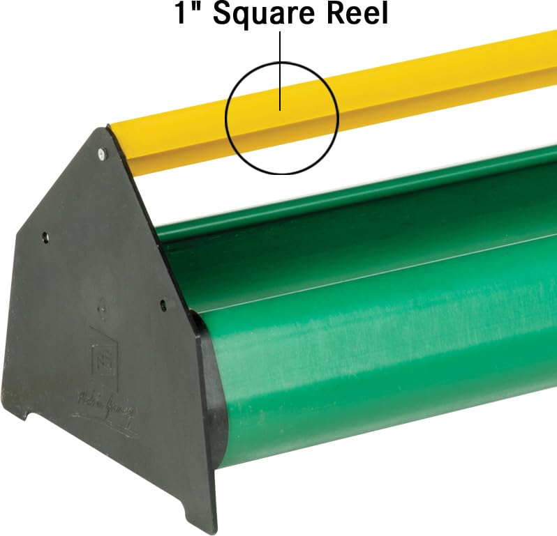 Premier 1 Broiler Trough Feeder for Chickens & Poultry - Green | 48" trough with unrestricted access. Square reel prevents roosting & doubles as carry handle. For broilers, ducks & turkeys.