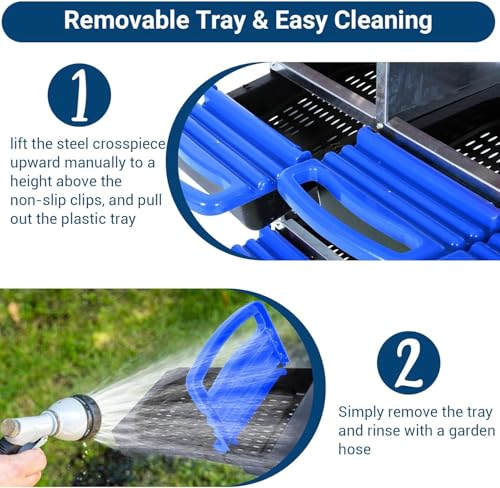 Chicken Nesting Box,Chicken Egg Laying Box with 8 Compartments, Roll Away Eggs Laying Boxes, Nesting Boxes, Indoor & Outdoor Use,Easy Egg Collection, Easy Cleaning - color: Blue, size: 8 holes