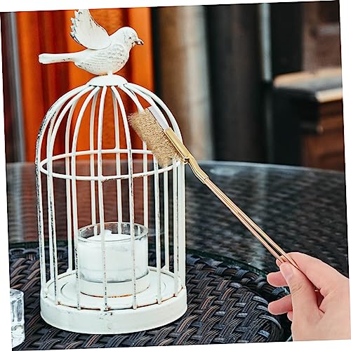 GANAZONO 1set Handle Bird Cage Brush for Easy Cleaning Wire Brush Extra Handle for Cage Maintenance and Effortless Bird Dropping Removal - size: 22X3X2CM