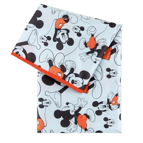 Bumkins Disney Baby Splat Mat for Under High Chair, Babies Toddlers Eating Mess Mat, Waterproof Reusable Cloth for Arts and Crafts, Play Mat for Kids, Floor or Table, Fabric 42inx42in, Mickey Mouse - color: C3 Mickey Mouse