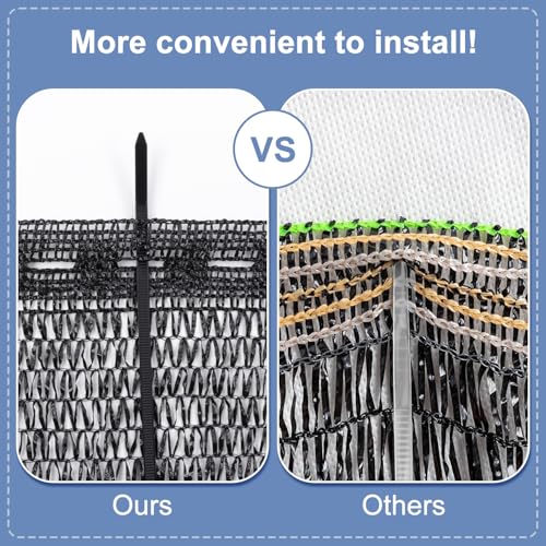 LOVE STORY 6x12FT 55% Black Shade Cloth Sun Shade Net UV Resistant Mesh Tarp Plant Cover Sunblock Net for Garden,Greenhouse,Vegetables,Flowers | HDPE Fabric, Mesh Tarp without Grommets, Sunblock Net for Greenhouse, Sun Screen for Chicken Coops and Dog Ken