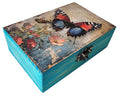 RK Collections Butterfly Trinket Box. Animal Trinket Box for Gift. Trinket case Holder (6.5 x 4.25 x 2.25 inches) - style: Butterfly