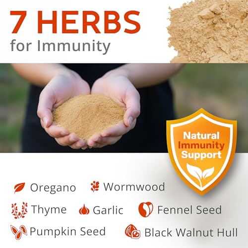 WormStop Natural Chicken Dewormer Powder – All-Natural Herbal Blend for Daily Wellness - Chicken Wormer is Safe for Eggs & All Ages - Garlic, Pumpkin Seed, Wormwood - USA (8 oz)