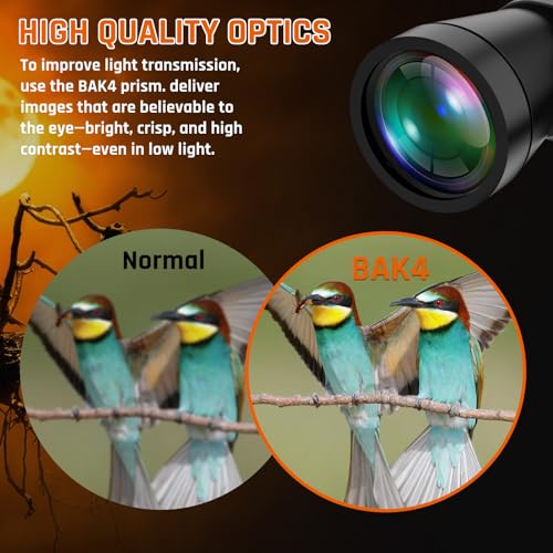20x50 High Power Binoculars for Adults with Low Light Night Vision | Military Compact HD Professional/Daily Waterproof Binoculars for Bird Watching/Traveling/Outdoor - size: 20x50
