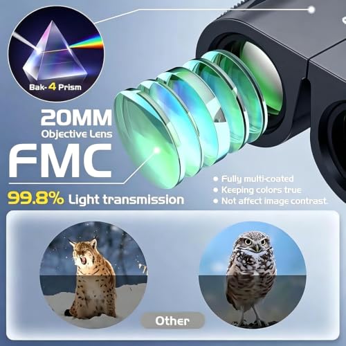 Compact Binoculars for Adults & Kids, Custom Laser Engraving Service, Bird Watching, Theater, Concert, Hunting, Sports Games, Ideal Holiday & Corporate Gift (Black, 30×60) - color: Black, size: 30×60