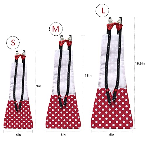 Chicken Duck Goose Diaper Washable Pet Bow Tie Diapers for Hens Roosters Poultry 1 Pack (L, Red) - color: Red, size: L