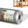 1/2 inch 48in x 50ft Hardware Cloth Chicken Wire Fencing 19G, Hot Dipped Galvanized After Welding, Wire Mesh Roll, Garden Fence,Poultry and Rabbit Barrier, Outdoor Metal Fencing - size: 1/2inch 48"x50'