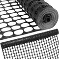 Fencing, Temporary Fence, Snow Fence, Chicken, 10.55 lb/roll, 4x100' Feet | Houseables Black Plastic Fencing, Deer Netting, Plastic Mesh Roll, Safety Netting, Construction, Yard, Garden, Dogs, Backyard - color: Black