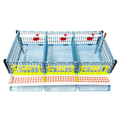 Cimuka Jumbo Quail Breeding Cage Indoor – 2 Layer Stackable Quail Pens & Coops | 38.6" x 24" x 35.8" Easy Clean, Rust-Free, Plastic Breeder System with Removable Divider & Egg Collection Trays - style: Jumbo