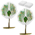 2 Pack Fruit Tree Netting Bags with Zipper and Drawstring, 6 x 6ft Ultra Fine Mesh Garden Netting Plant Cover, Bird Netting for Blueberry Bushes, Fruit Trees, Flowers (White, 6 x 6 ft) - color: White, size: 6 x 6 ft