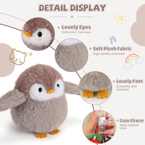 Cute Penguin Stuffed Animal Soft Penguin Plushies GIft for Kids 4.5" | Penguin Stuffed Animals Holder Bag Pendant Party Favor Christmas Birthday Valentine's Day Gift Toys For Boys Girls Kids - color: Penguin