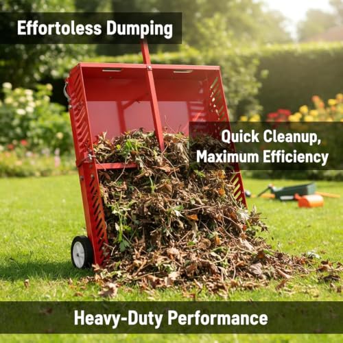2-in-1 Horse Manure Scooper, Tow Behind Yard Sweeper for ATV UTV | 2-in-1 manure scooper and tow-behind trailer with dual hitch options for paddocks, fields, lawns, and longer grass.