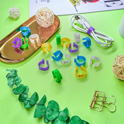 60 Pcs 25mm Extra Large Chicken Leg Bands, 6 Colors 01-60 Numbered Turkey Leg Rings Duck Identification Bands Poultry Ankle Tags Wide for Turkey Guinea Goose Duck Chicken Gamefowl - size: 25mm - 6 Colors