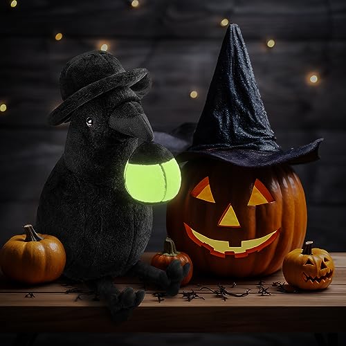 Crow Plush Toy - Luminous Crow Stuffed Animals 10in, Cute Crow Bird Raven Animal Dolls, Gift Toys for Kids Birthday Gifts Glow in The Dark - style: Luminous Crow