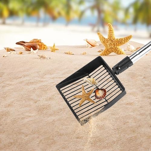 Chicken Poop Scooper Tool - Chicken Coop Cleaning Extendable & Detachable 3-in-1for Chicken Poop, and Wood Shavings | Ideal for Poultry | Perfect for Backyard Chicken Keepers and Farm Use (Black)