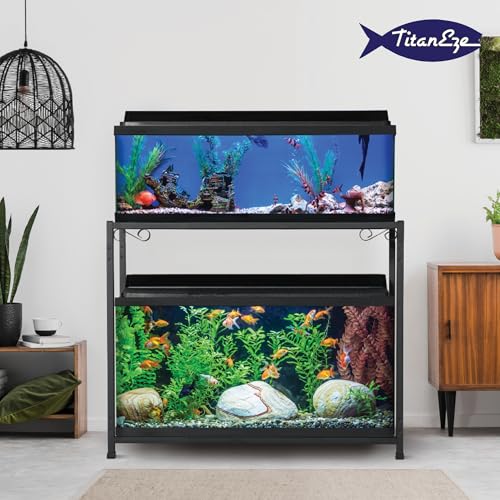 29 Gallon Double Aquarium Stand (2 Stands in 1), Fish Tank Stand, Bird Cage Stand, 32.5" W x 32 "H x 13" D