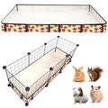 Guinea Pig Cage Liner，Washable Waterproof Oxford Cloth Cage Liners for Small Animals,Hamster Chinchilla Hedgehog Rabbit and Other Small Animals Not Include Cage(12x36 inches) - size: C&C 1x3(12x36 inches)