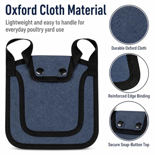 Chicken Saddle for Hens, 3 Pack Adjustable Hen Aprons for 5 to 7.6 lb Birds | Chicken aprons for hens, back and side feather protection, adjustable 2-button fit, soft reusable fabric, mating and coop use - color: Red Blue Purple