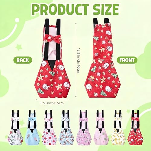 8 Pcs Chicken Diapers Bird Diaper Reusable Duck Diapers Waterproof and Adjustable Chicken Accessories Poultry(L) - size: L