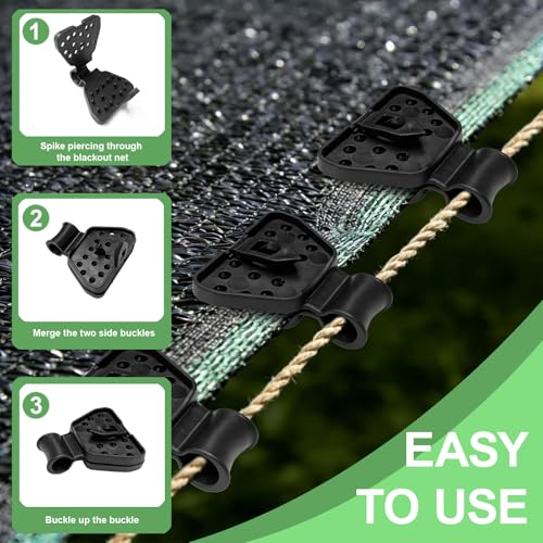 120 Pack Shade Cloth Clips, 2026 New Sunscreen Net Clips, Shade Cloth Heavy Duty Lock Grip for Anti Bird Netting, Garden Netting,Windproof Awning Clamp
