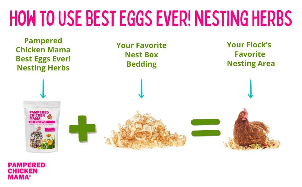 Pampered Chicken Mama Premium Nesting Herbs for Chickens (20 oz) Made with Flowers & Botanicals | Chicken Nesting Herbs | Nesting Herbs for Chicken Coop Herbs - size: 1.25 Pound (Pack of 1)