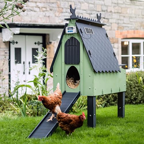 ChickenGuard Automatic Chicken Coop Door Opener, Power by Solar/Batteries/Electric. Strong Motor Lifts 2kg; Timer/Light Sensing; Motor Units only or Combination Kits (PRO + Solar Kit) - size: PRO + Solar Kit