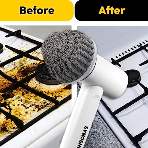 SYNOSHI | Cone Brush Heads (2 Units) for Electric Spin Scrubber The Corners and Hard-to-Reach Places