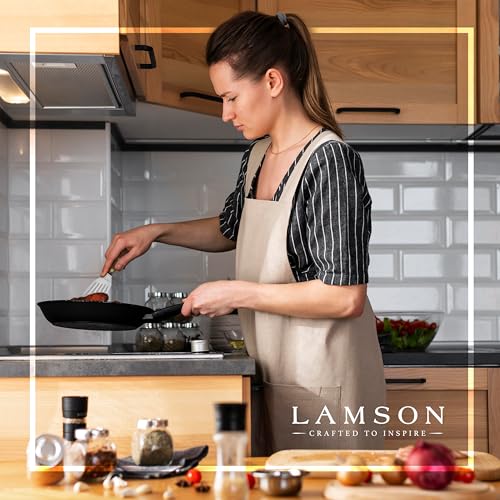 Lamson Slotted Fish Spatula – Flexible Stainless Steel Turner with Walnut Handle | Right-Hand Chef's Frying and Grilling Turner, 3" x 6", Made in USA - color: Walnut RH, size: 3" x 6", style: Right Handed