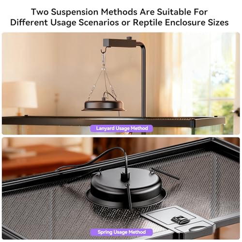 UVB Light for Reptiles, TFNN LED Reptile Light Fixture with Timer & Dimmable, Full Spectrum UVA UVB Reptile Lamp for Bearded Dragon Turtle Lizard Gecko Snake (18W)