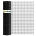 GoldPeak Black Hardware Cloth 1/2 Inch Mesh 48 Inch x 100 Foot 19 Gauge | Vinyl Coated Welded Wire Mesh Roll Chicken Wire Fencing Garden Fence Tree Guard Hardware Mesh Wire Fence Roll - size: 1/2 inch 48''x100'