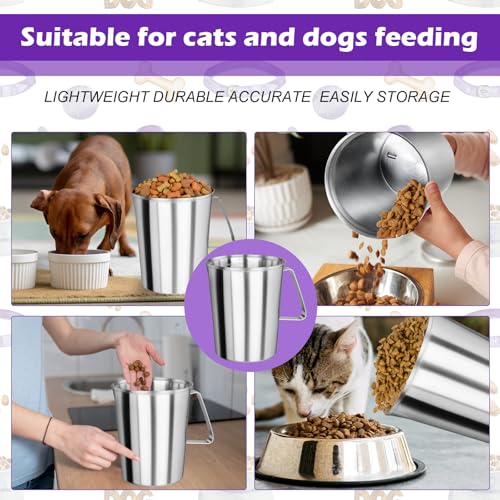 8Cup Dog Food Scoop Stainless Steel Dog Food Measuring Scoop,8 Cup Scoop for Cat or Bird Foods - size: 8 Cup
