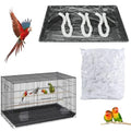 Disposable Bird Cage Liners, Clear Plastic 50 Pcs Birdcage Tray Liner Bags 34" x 22", Bird Cage Accessories Universal Film for Parakeets, Parrots, Finches, Canaries, Cockatiels - size: 34" x 22"