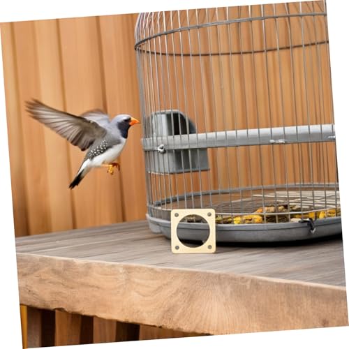 4pcs Metal Birdhouse Hole Protectors with 1 1/4 Inch Opening for Sparrow House Entrance Predator Guards Outdoor Bird Nest Box Safety