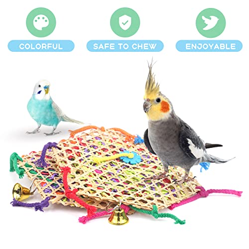 Bird Parrot Toys，2 Pack Bird Hanging Foraging Shredder Toys for Small Medium Small Bird Conure Cockatiel Parrotlet Lovebird Budgie | Hanging Parrot Toys for Small and Medium Birds: Budgies, Cockatiels, Conures, Lovebirds, and Parrotlets