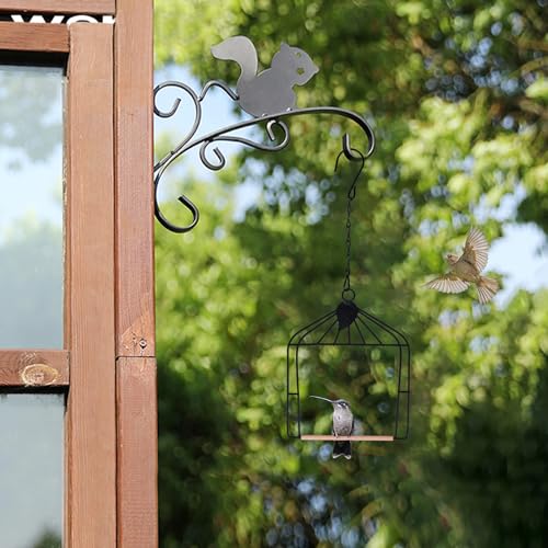 Hummingbird Feeders Bird Swing Metal Frame for Finch Hummingbird Perch Wild Bird Swing with Wooden Dowel Outdoor Bird Perch Rust Resistant 2 Pack - size: 2PK