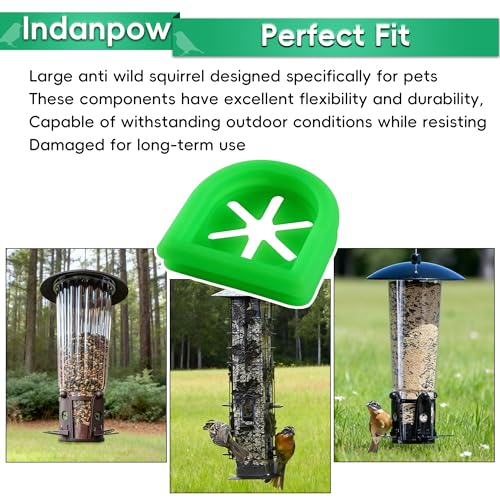 FlexPorts Replacement Compatible with Perky-Pet 334-1SR, 8-Pack | Garden Green Hard Rubber; Compatible with Perky-Pet 334-1SR Bird Feeders Replacement Port Squirrels-Proof Bird Pet Feeder