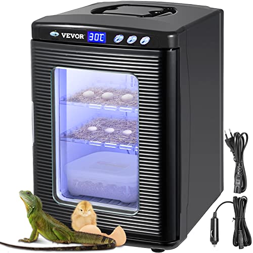 Happybuy Black Reptile Incubator 25L Digital Incubator for Small Reptiles with Cooling and Heating 5-42C - color: Black