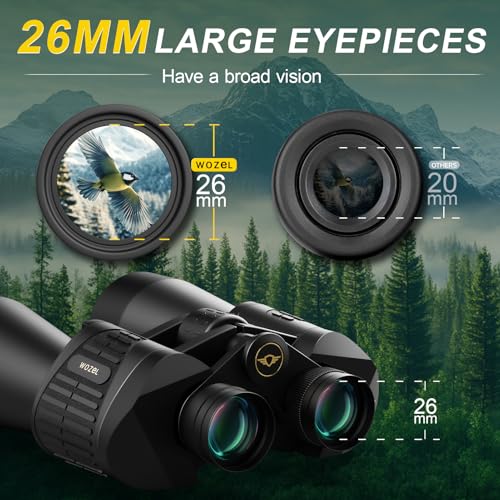20x70 Binoculars for Adults High Powered Bird Watching Hunting Travel | Large View, HD Vision, Easy Focus, Powerful for Cruise Ship,Camping, Hiking, Christmas Birthday Gifts for Men