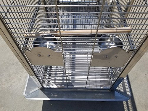 XL Size Full 304 Stainless Steel Double Macaw Cockatoo Parrot Bird Pet Breeder Cage w/Divider SUS304 Medical Grade Steel