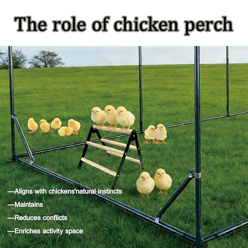 XCL Chicken Perch for Baby Chicks, Chicken Roosting Bars, Chicken Perch for Coop, Suitable for Backyard Poultry, Easy to Install Farm Chickens Roost Toys, A-Shaped Chicken Perch (S) - size: S