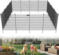 Toolterritary 10 Panels No Dig Garden Fence with Gate, 32 in(H) X24.2 ft(L) Metal Fence Panels, Thickened Rustproof Garden Fencing, Animal Barrier Fence for Dogs, Rabbits, and Patio - size: 32 in(H)×29in(L)