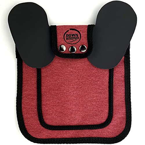 DOWN UNDER OUTDOORS Medium-Large Chicken Saddle Hen Apron Saver (Burgundy) | Adjustable Straps, Chicken Apron, Poultry Saver, Pet Supplies, Including Shoulder Cover, 14 oz Breathable Cotton Canvas - color: Burgundy