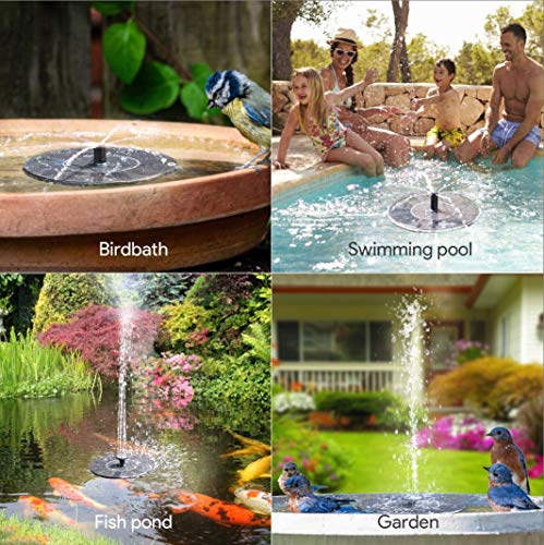 Solar Fountain Water Pump for Bird Bath, Floating Solar Powered Water Fountain Pump for Bird Bath, Garden, Pond, Pool, Outdoor (1.4W) - style: 1.4W
