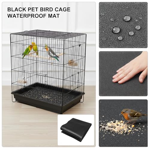 Under Pet Cage Mat for Bird Cages, Dog Kennels, Reptile Aquariums, Dog Kennels, Water-Resistant Pad for Hard Floors and Surfaces (XX-Large) - size: XX-Large