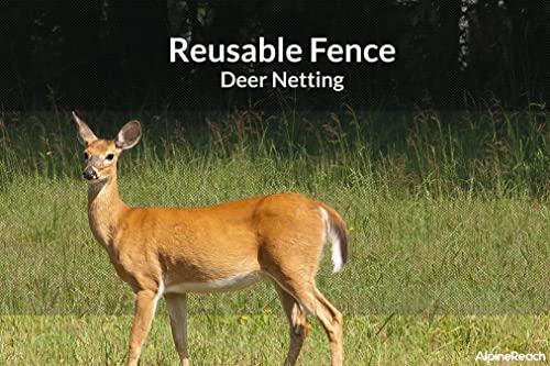 AlpineReach Garden Netting 7.5 x 100 ft Heavy Duty Bird Net, Deer, Plant Protection Extra Strong Woven Mesh, Reusable Kit with Zip Ties, Animal Fencing for Fruits Trees, Black - color: Black, size: 7.5ft x 100ft